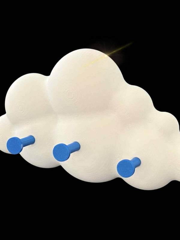 Klädhängare - Molnmotiv