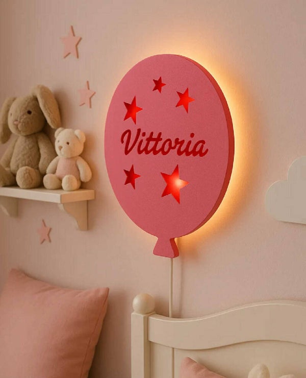 Lampa - Ballong med namn