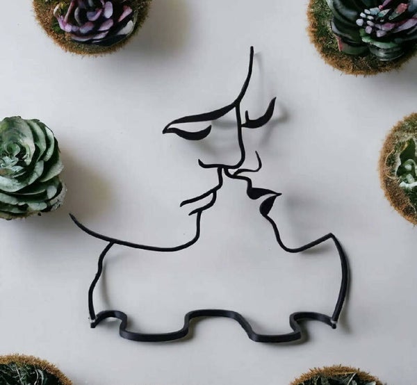 Statyett - romantisk kyss