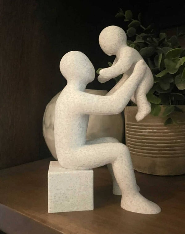 Statyett - Far och baby