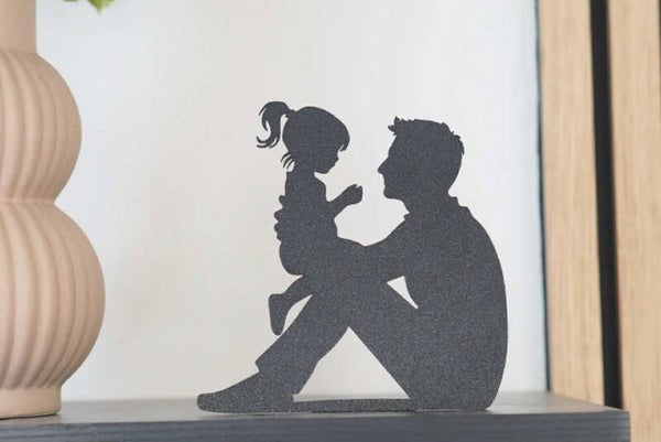 Statyett - Far och dotter