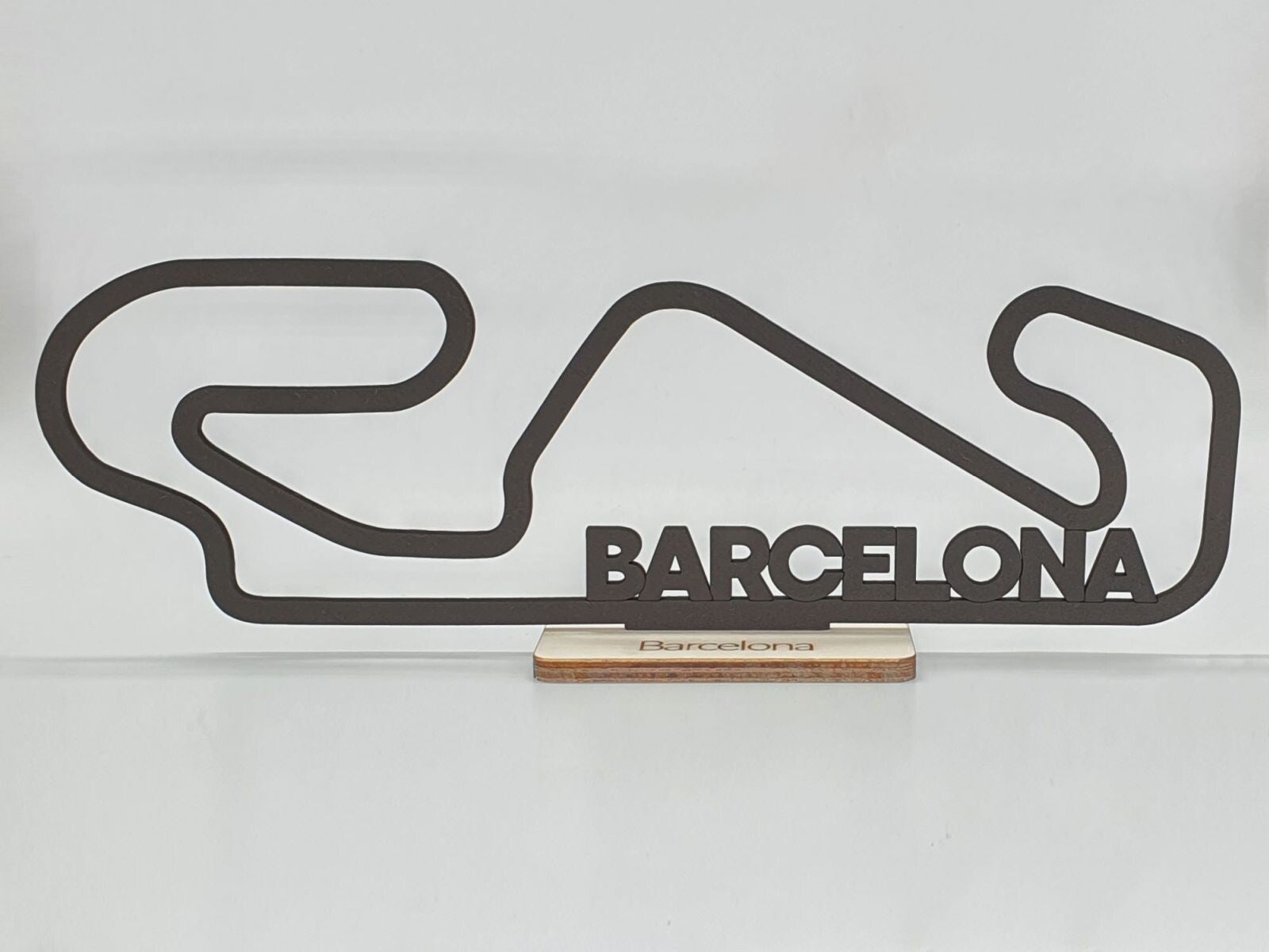 Houten silhouet diverse circuits.