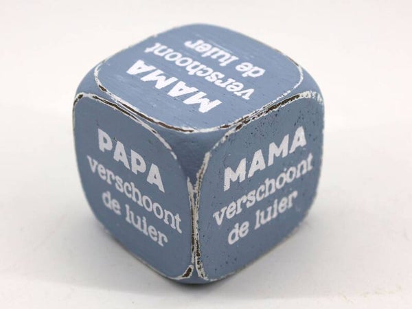 Dobbelsteen, wie verschoont?