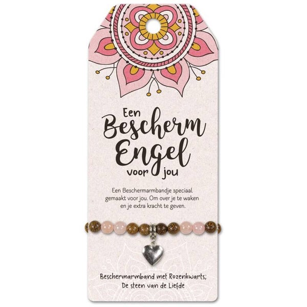 Armband met rozenkwarts