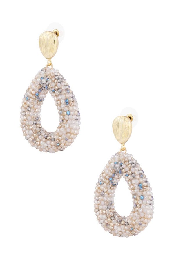 Oorbellen discodip - grijs