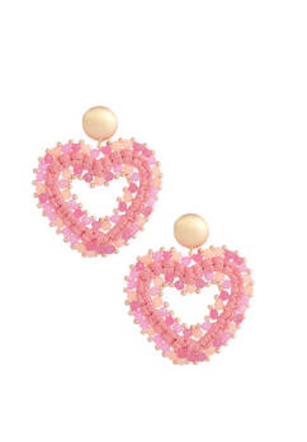 Oorbellen love all the way - roze