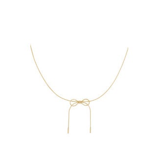 Ketting strikjes dun - goud