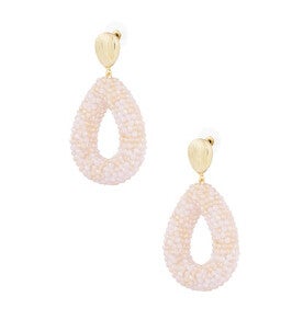 Oorbellen discodip - beige goud