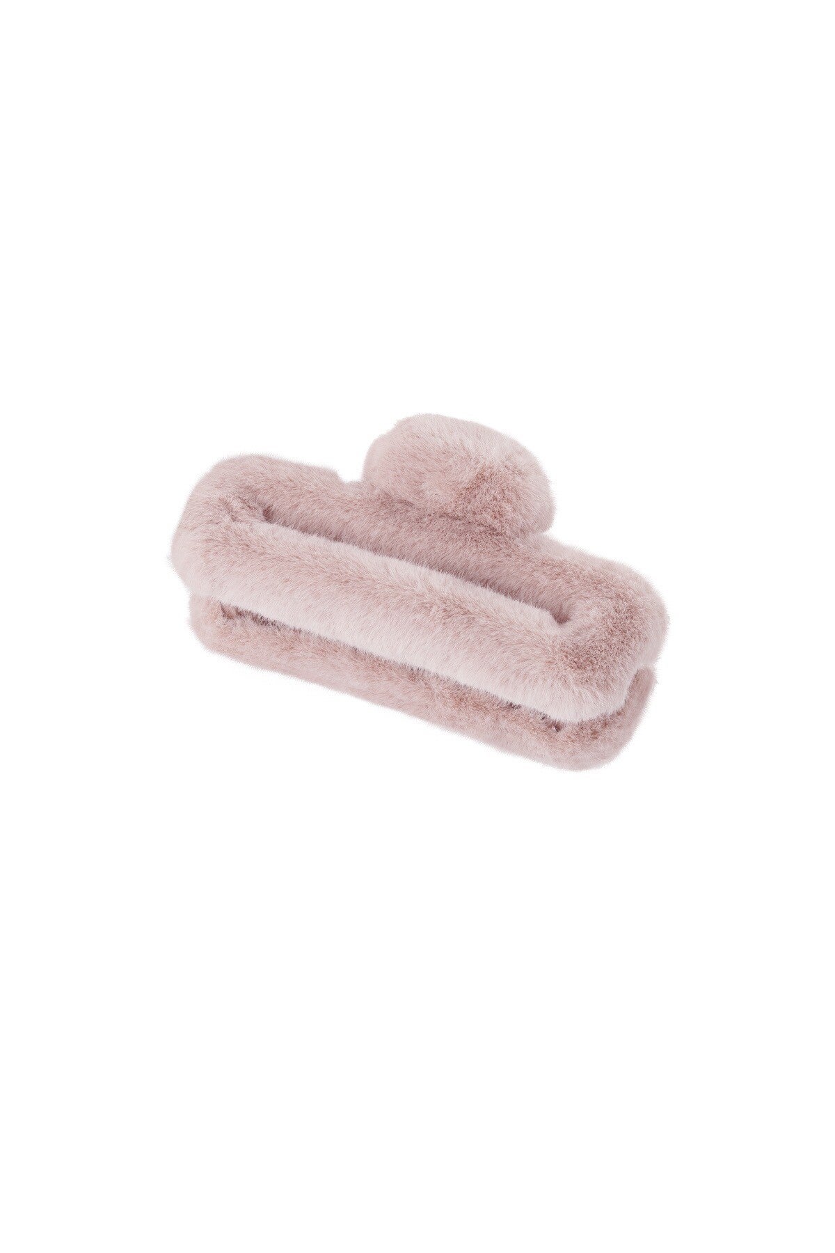 Haarklem fluffy - roze