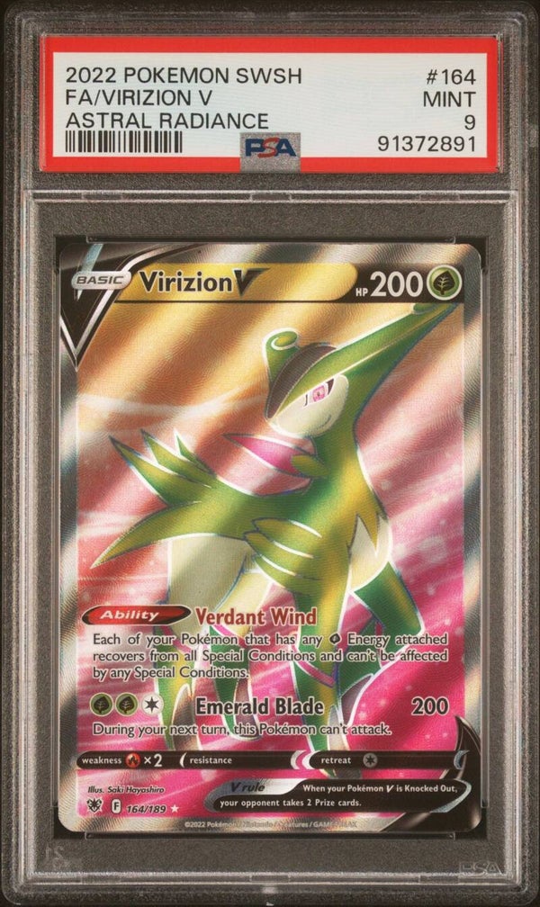 Virizion V 164/189 - Graded 9 PSA
