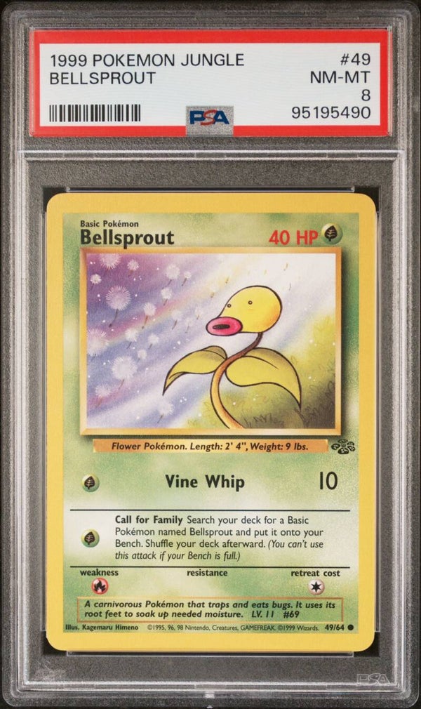 Bellsprout 49/64 Jungle - Graded 8 PSA