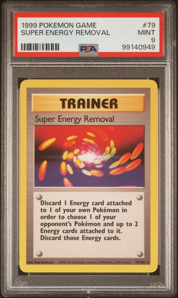 Super Energy Removal 79/102 Base - Graded 9 PSA