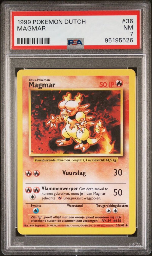 Magmar 36/102 Base - Dutch - Graded 7 PSA