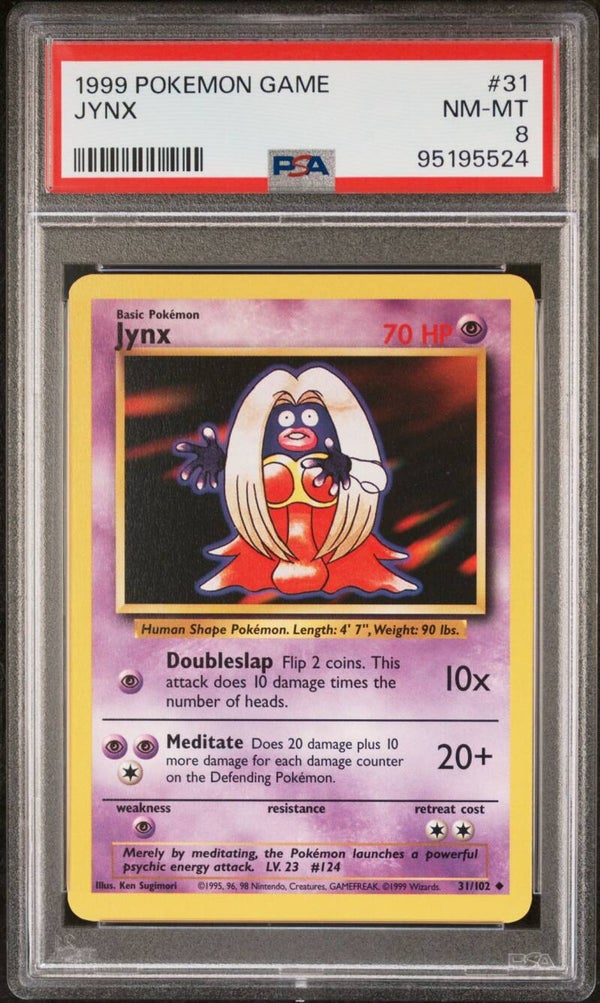 Jynx 31/102 Base - Graded 8 PSA