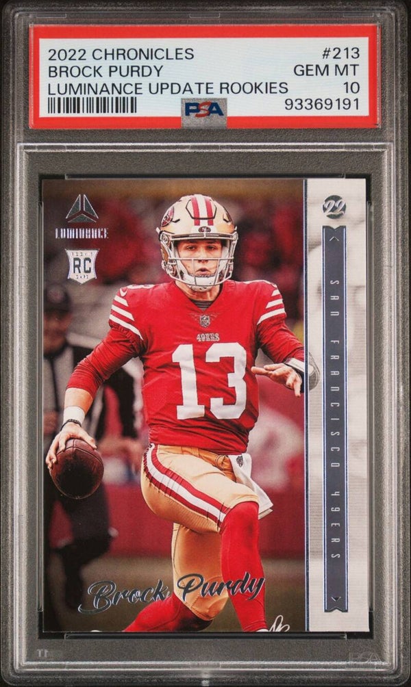 Brock Purdy #213 (RC) - 2022 Panini Chronicles - Graded 10 PSA