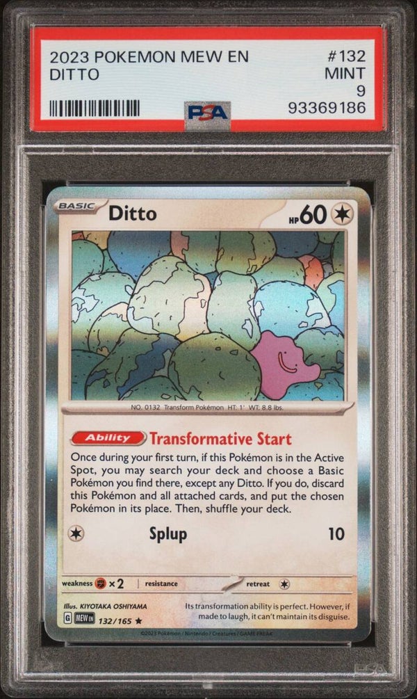 Ditto 132/165 Holo - Graded 9 PSA