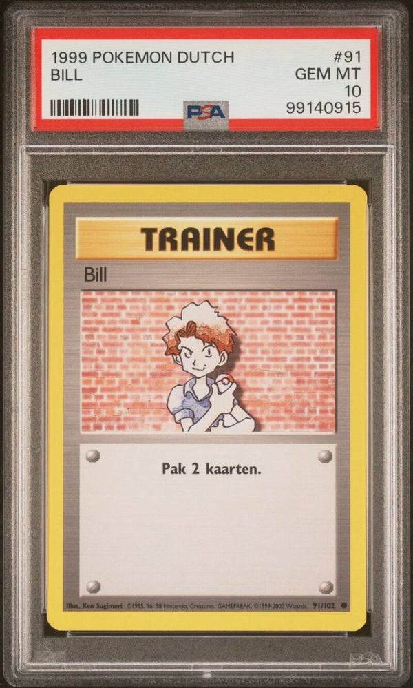 Bill 91/102 Base Dutch - Graded 10 PSA