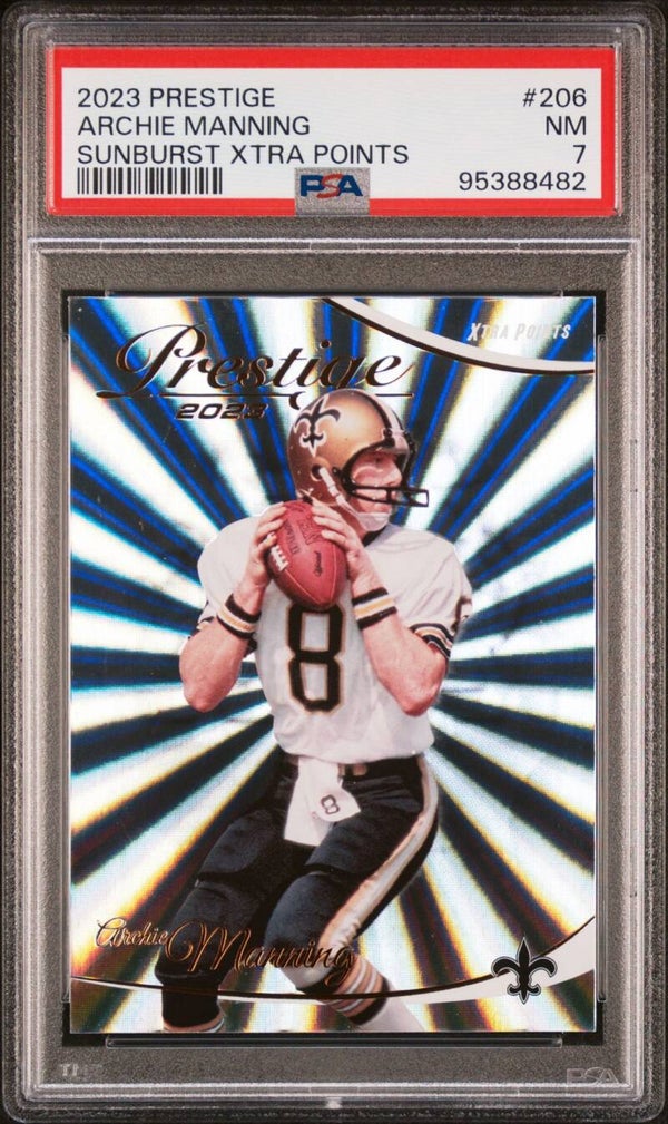 Archie Manning #206 - 2023 Panini Prestige - Graded 7 PSA