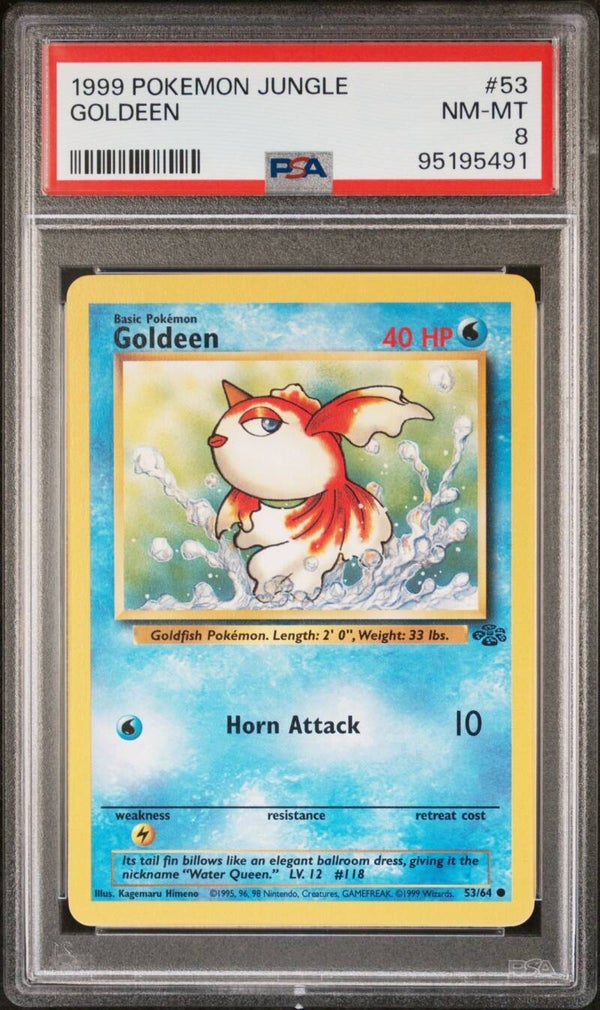 Goldeen 53/64 Jungle - Graded 8 PSA
