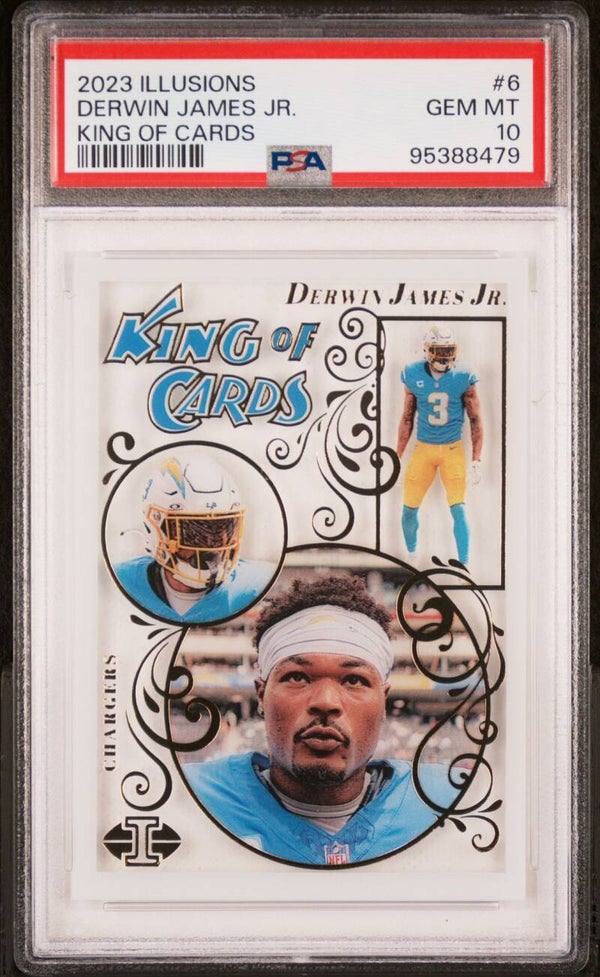 Derwin James jr. #6 - 2023 Panini Illusions - Graded 10 PSA