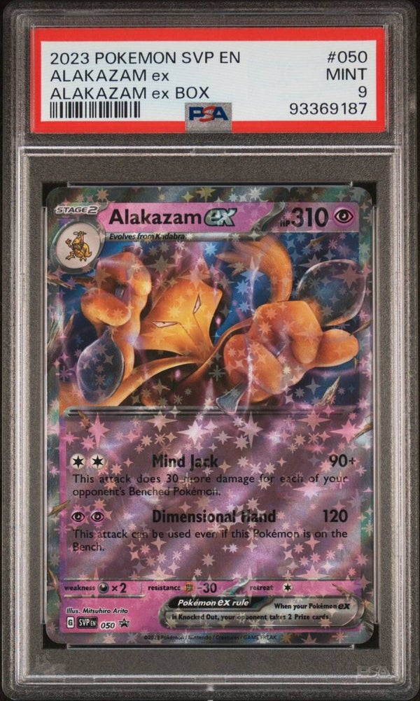 Alakazam EX 050 - Black Star Promo - Graded 9 PSA