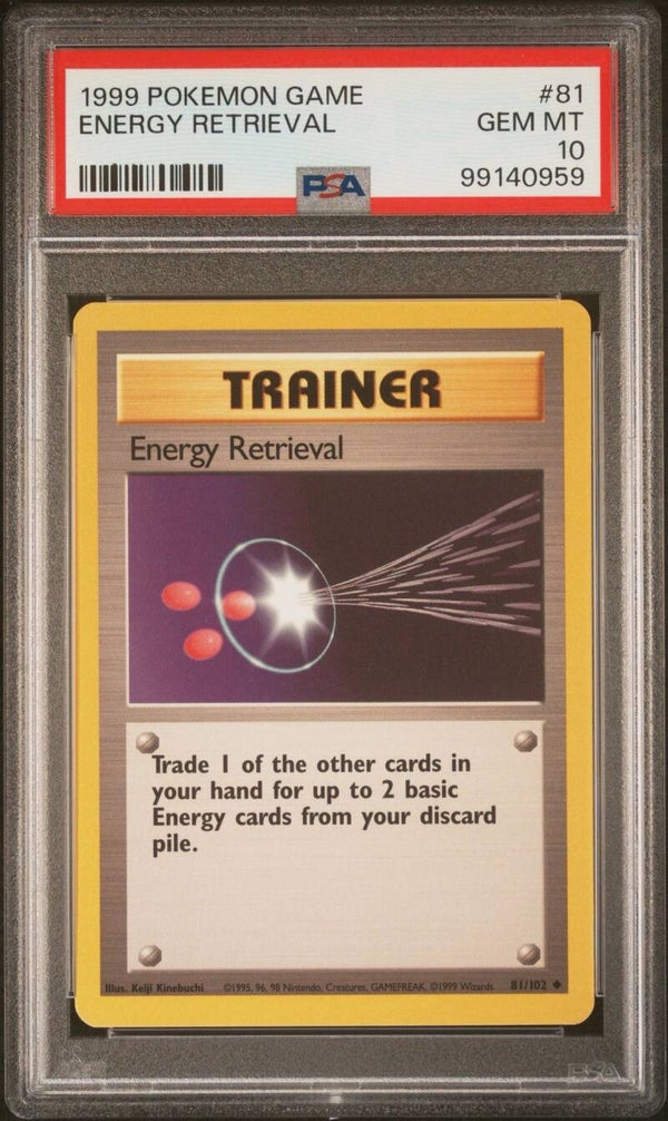 Energy Retrieval 81/102 Base - Graded 10 PSA