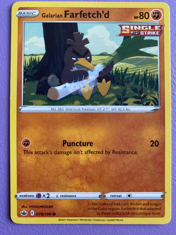 Galarian Farfetch’d 078/198 - Single Strike