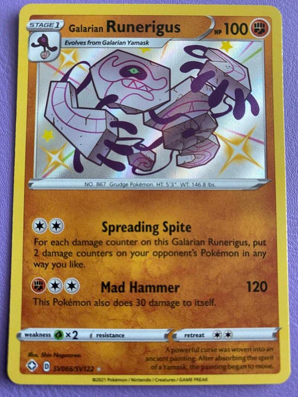 Galarian Runerigus SV066/SV122 - Holo