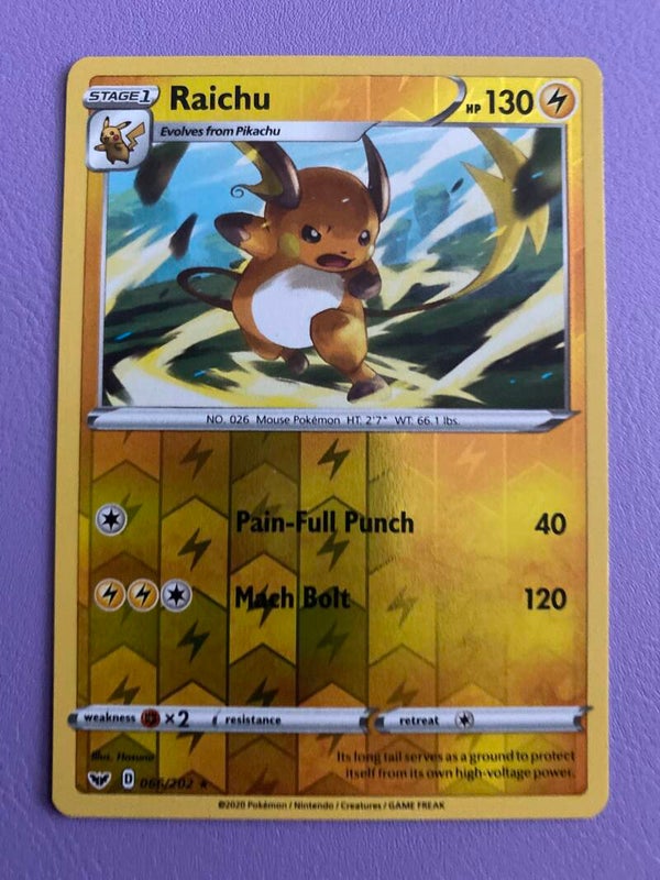 Raichu 066/202 Reverse Holo