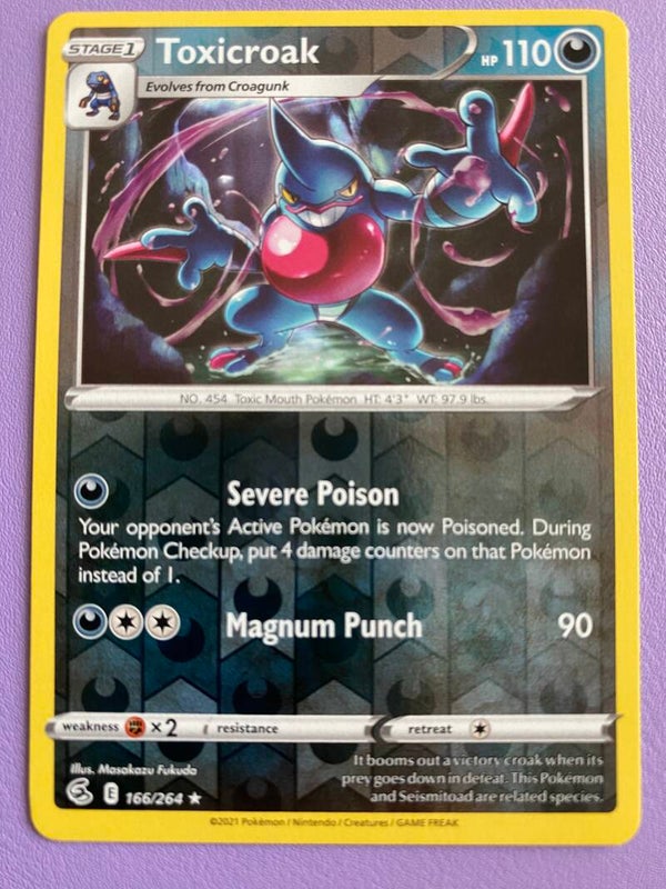 Toxicroak 166/264 - Reverse Holo