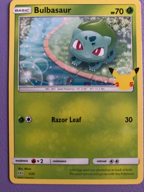 Bulbasaur 1/25  - Mc Donalds 2021