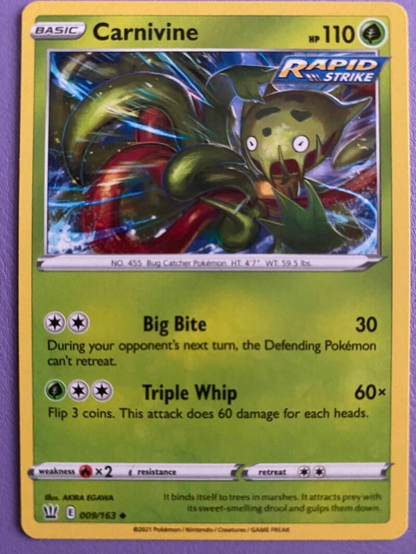 Carnivine 009/163 - Rapid Strike