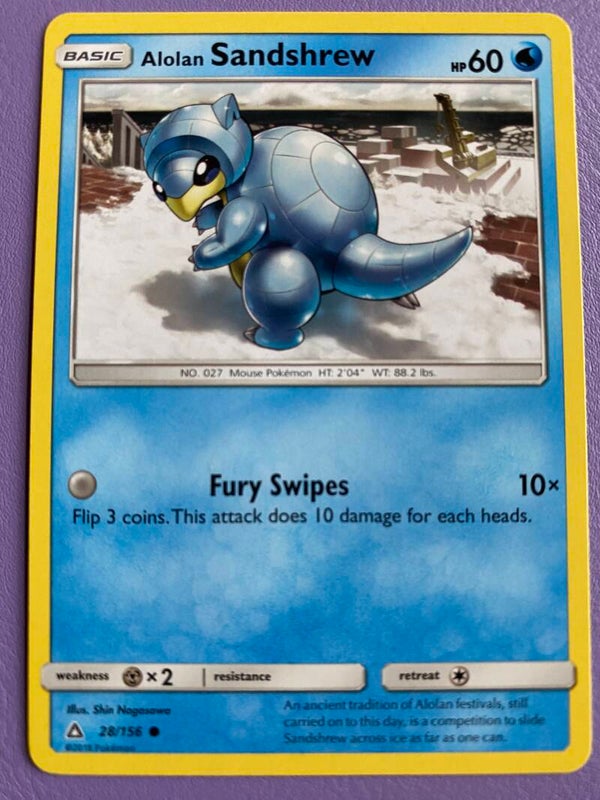 Alolan Sandshrew 28/156