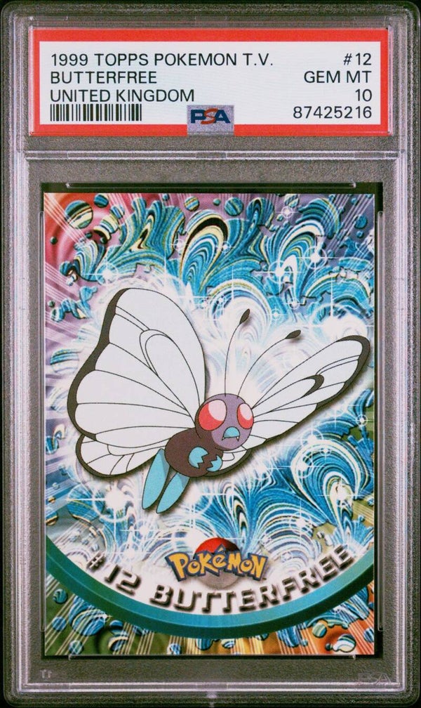 1999 Topps Pokemon Butterfree #12 UK - Graded 10 PSA