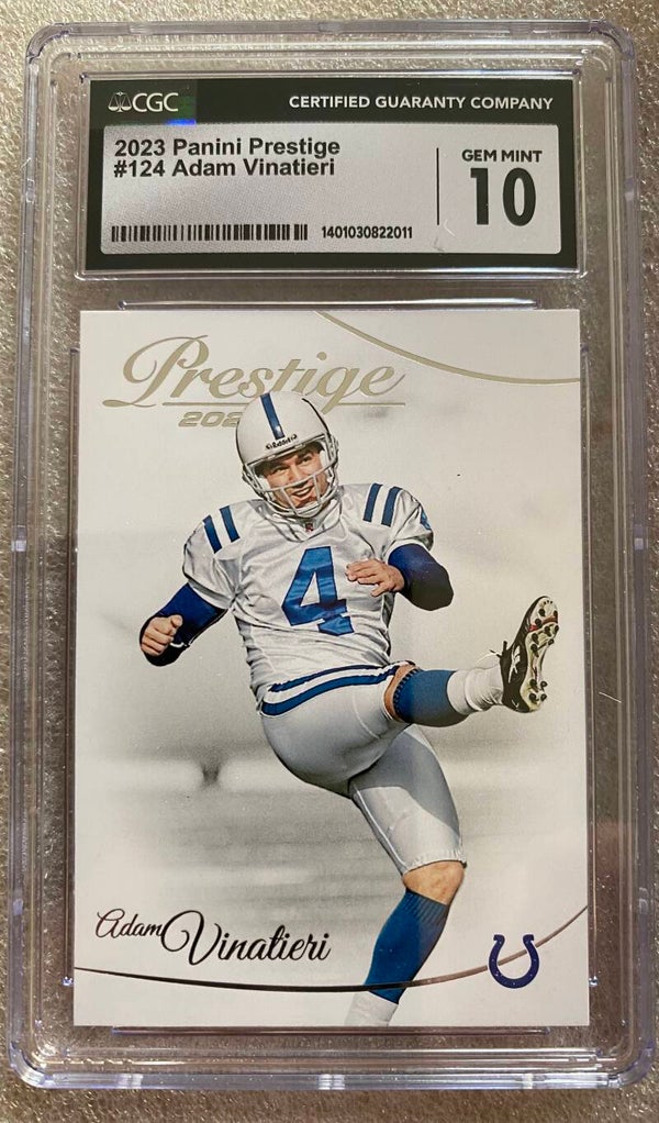 Adam Vinatieri #124 - 2023 Panini Prestige - Graded 10 CGC