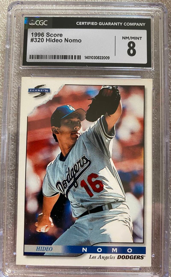 Hideo Nomo #320 - 1996 Score - Graded 8 CGC