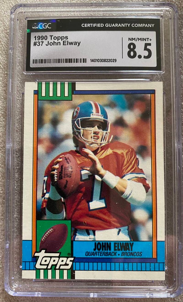 John Elway #37 - 1990 Topps - Graded 8.5 CGC