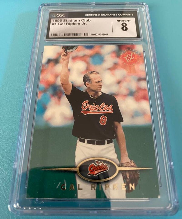 Cal Ripken jr. #1 - 1995 Topps Stadium Club - Graded 8 CGC