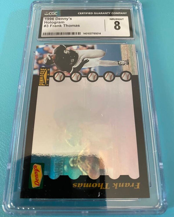 Frank Thomas #3 - 1996 Pinnacle Denny’s - Graded 8 CGC