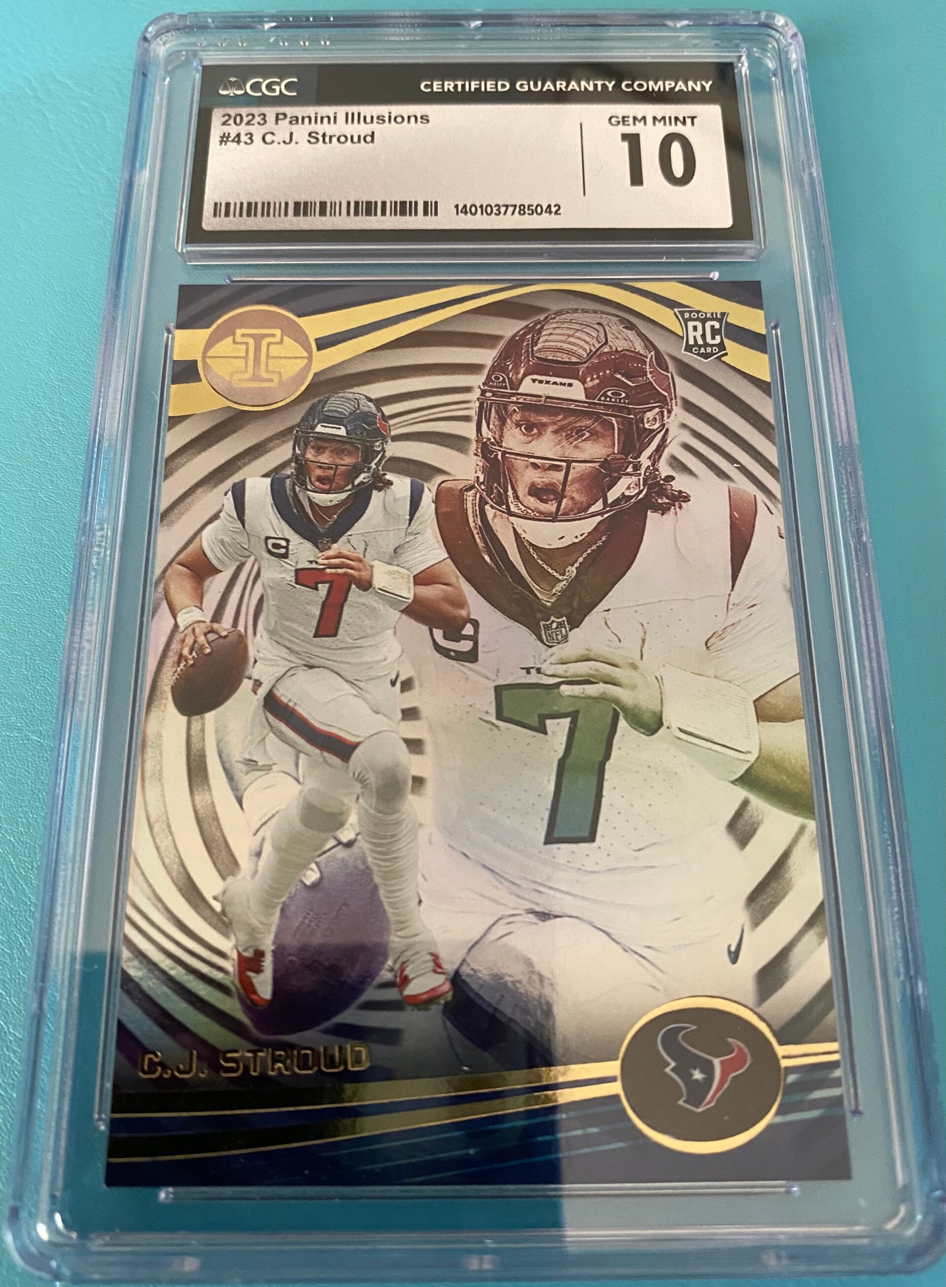 CJ Stroud #43 - 2023 Panini Illusions - Graded 10 CGC