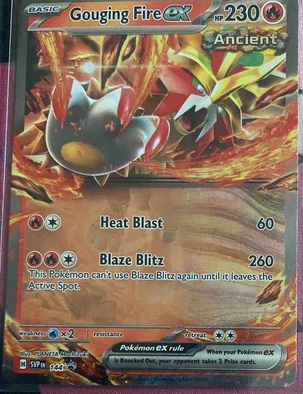 Gouging Fire Ex 144 - Black Star Promo