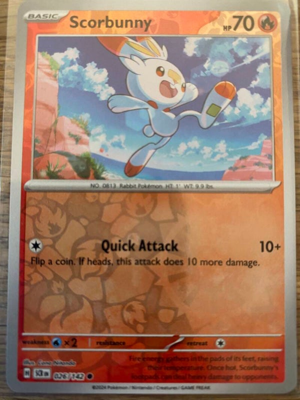 Scorbunny 026/142 - reverse holo