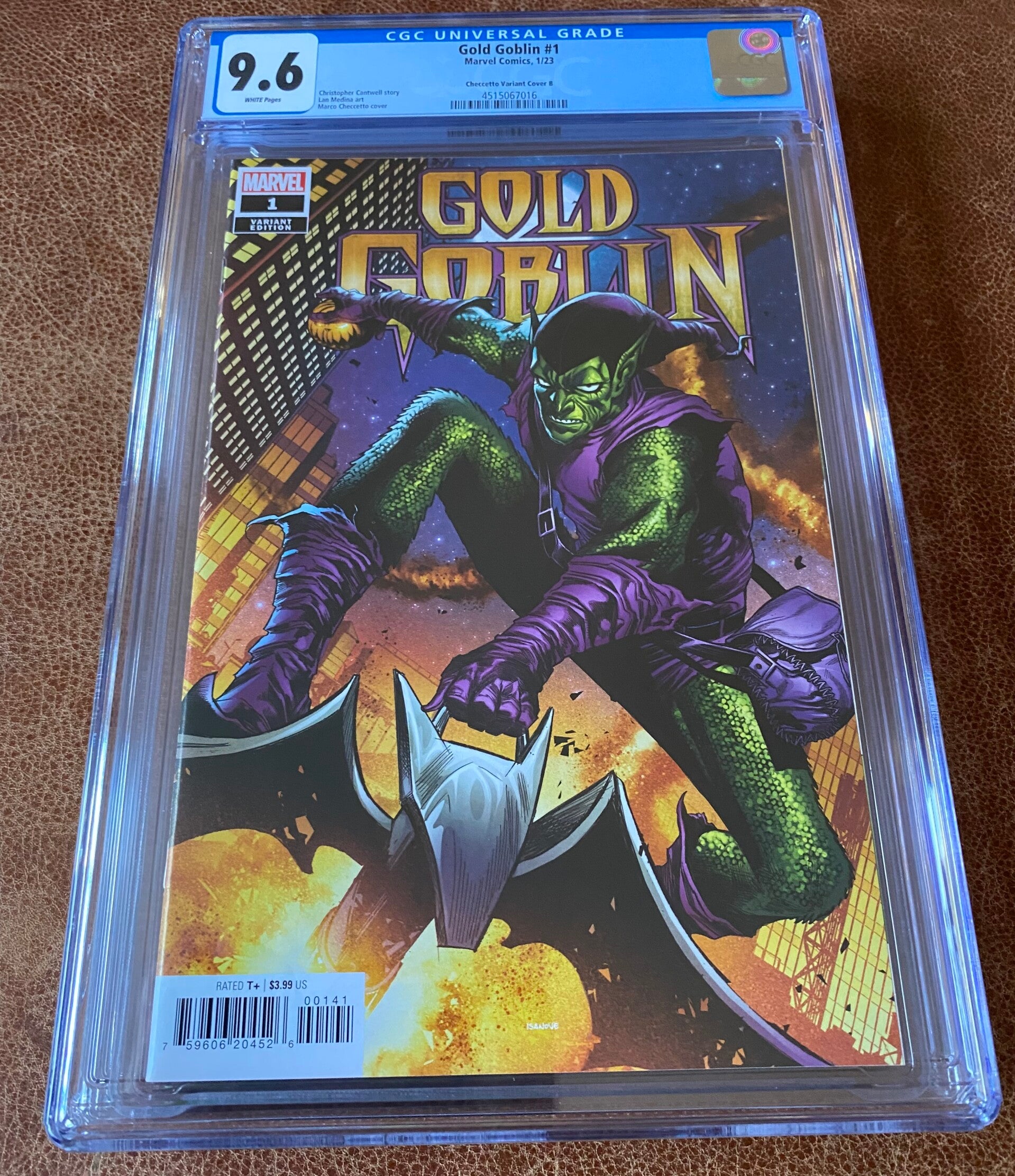 Gold Goblin #1 - Checcetto Cover - Graded 9.6