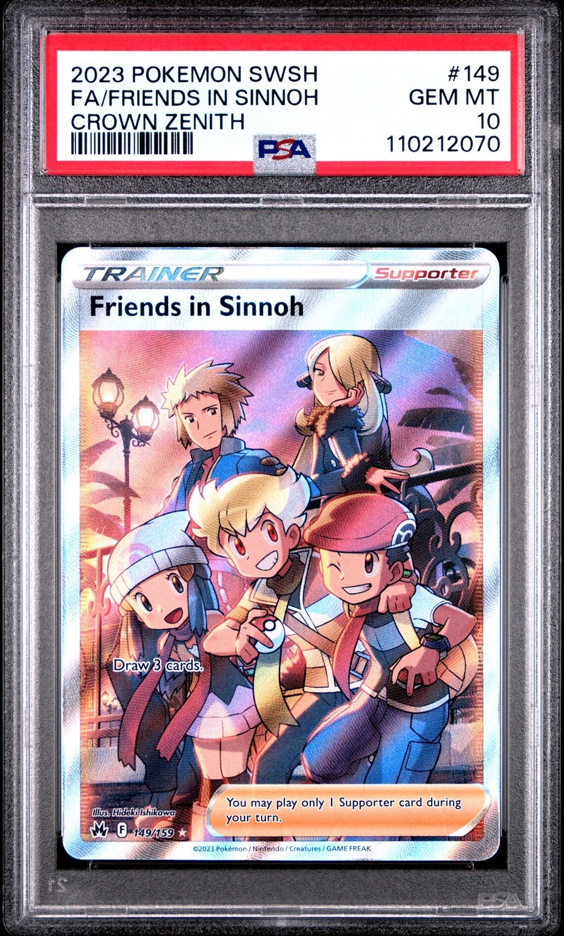 Friends in Sinnoh 149/159 - Graded 10 PSA