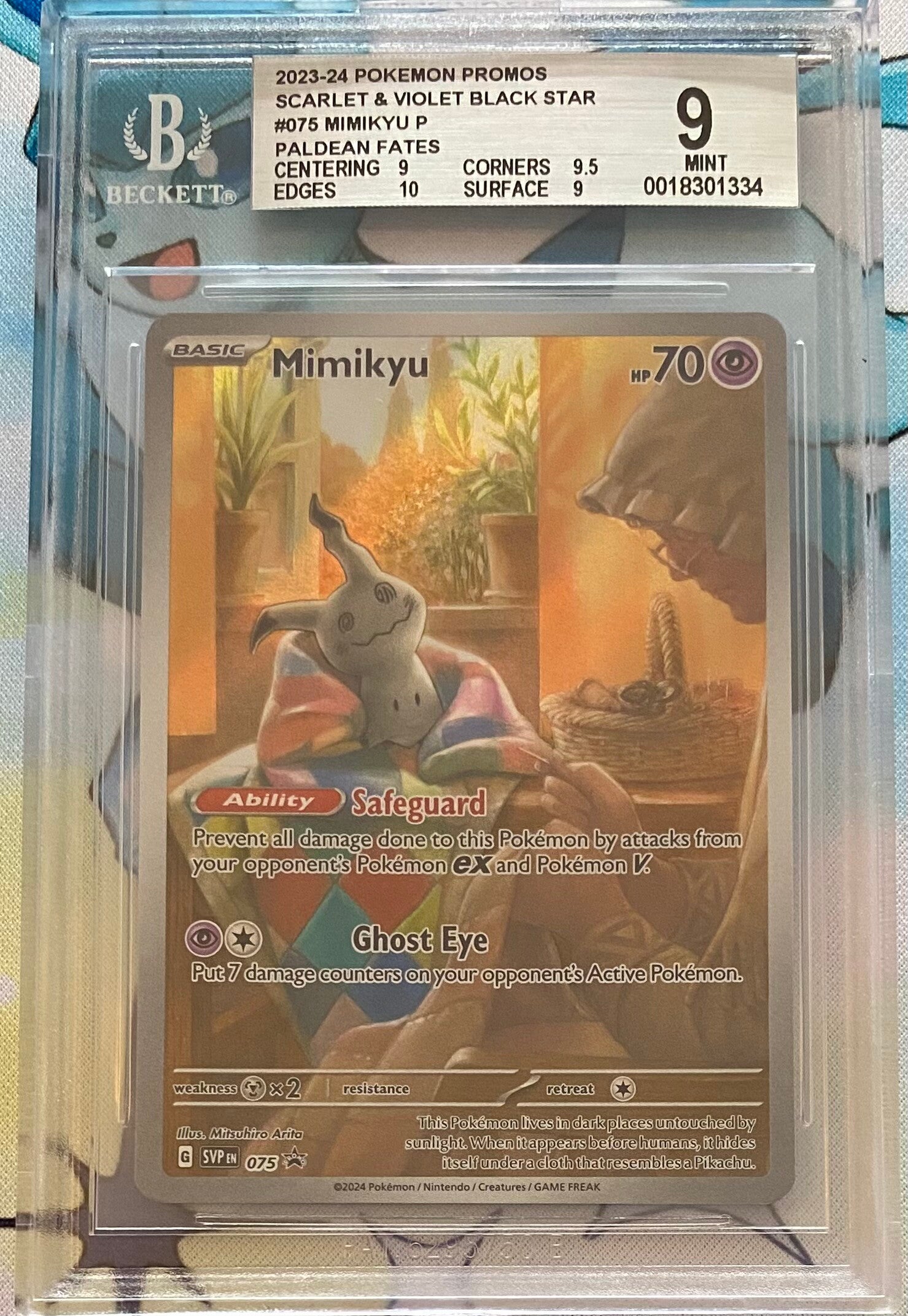 Mimikyu 075 Promo - Graded 9 BGS