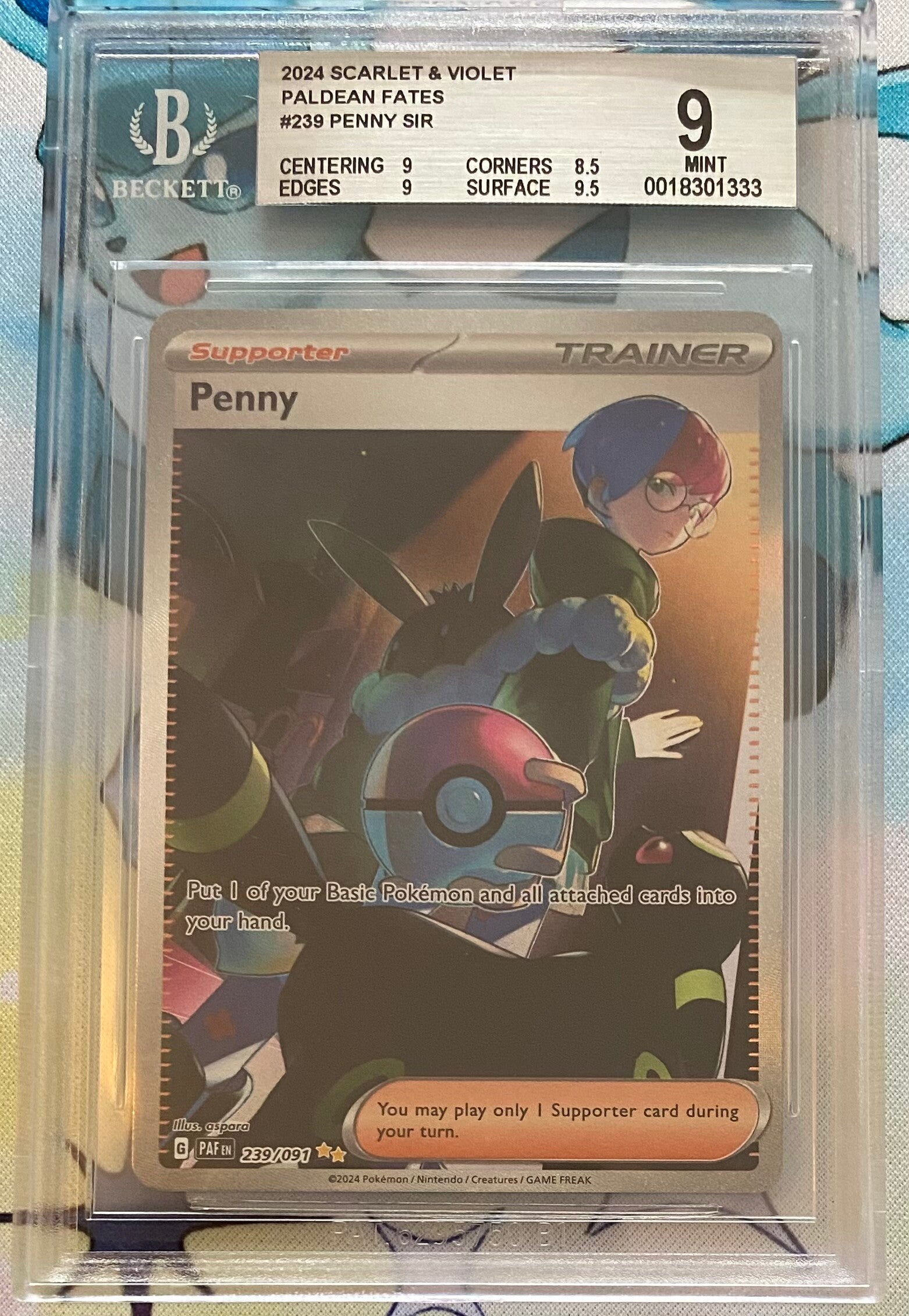 Penny 239/091 - Graded 9 BGS