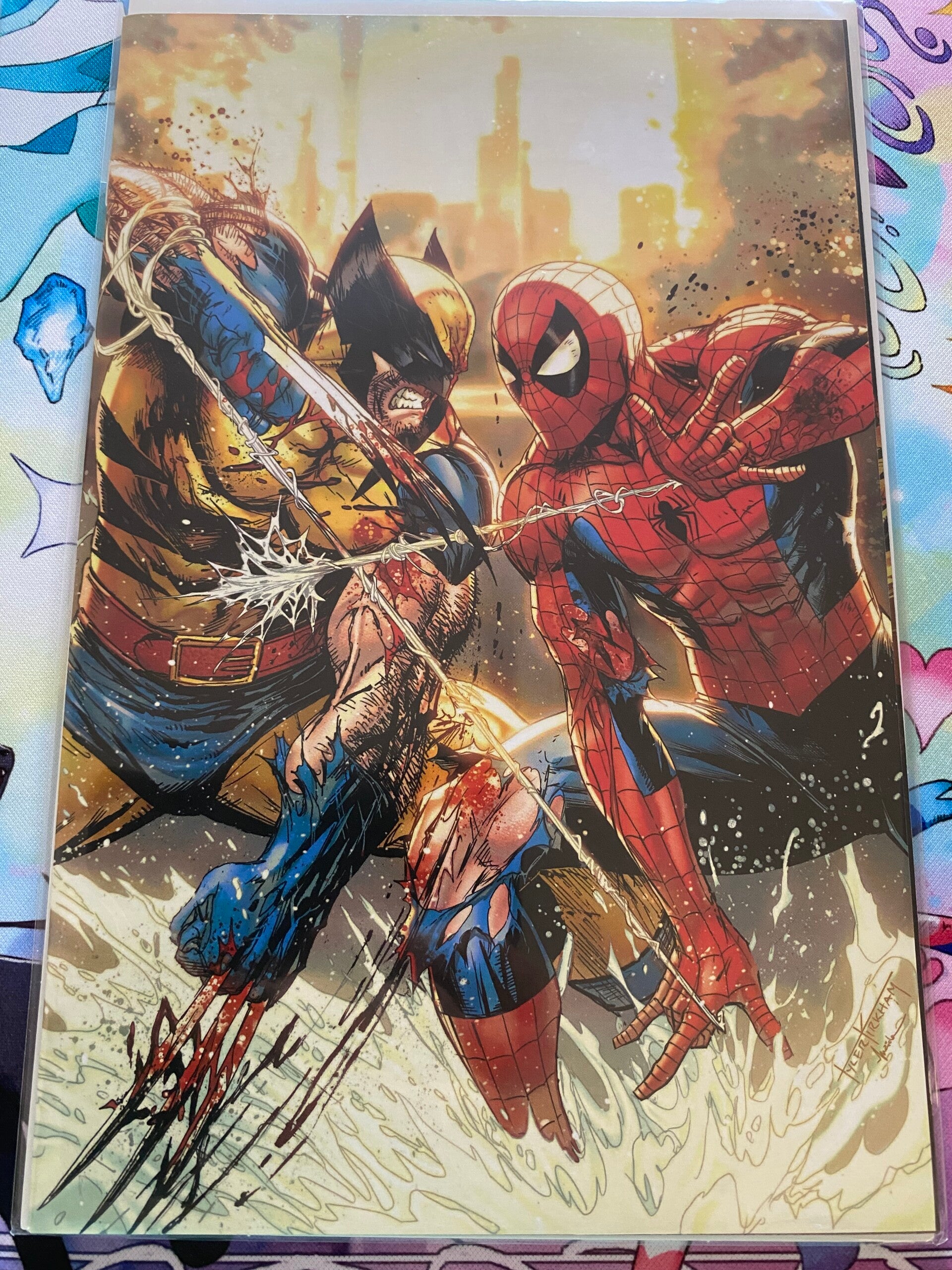Spider-Man & Wolverine #1 - Tyler Kirkham Exclusive Virgin Variant