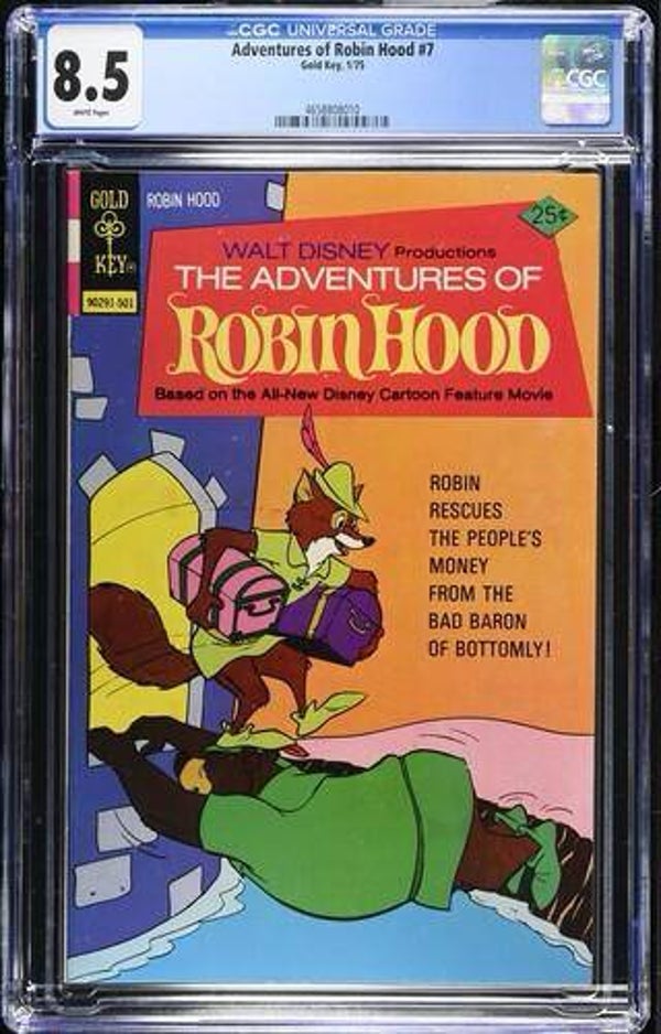The Adventures of Robin Hood #7 1975 - Graded 8.5 CGC