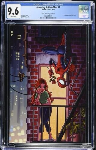 Amazing Spider-Man #1  2022 - Chrissie Zullo Virgin - Graded 9.6 CGC