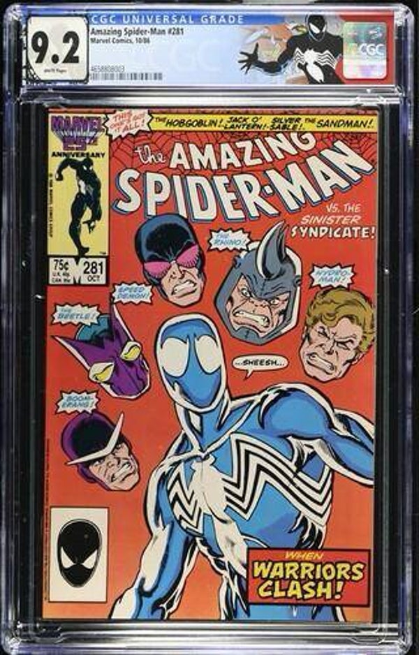 The Amazing Spider-Man #281  1986 - Graded 9.2 CGC